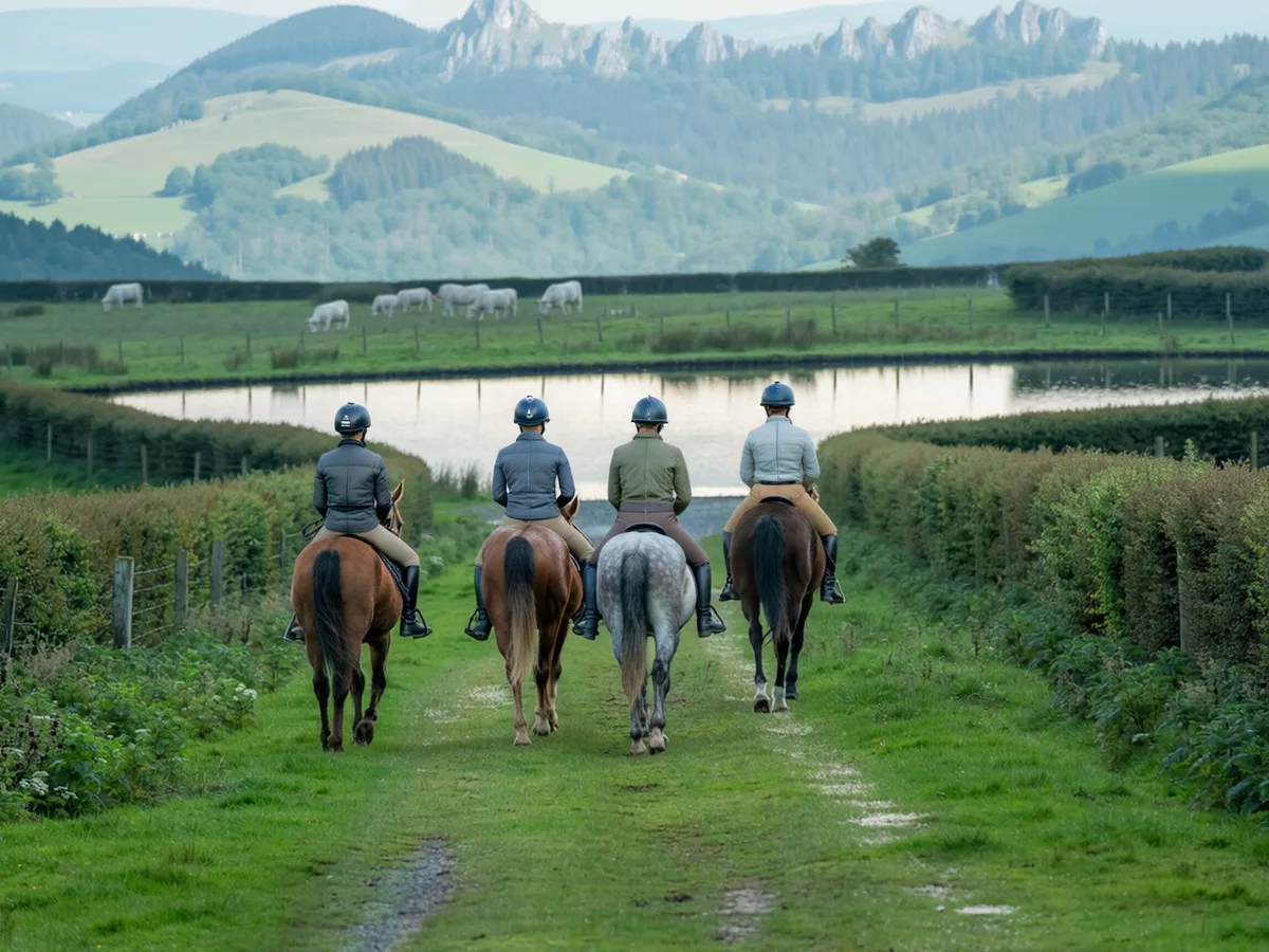 Balade à cheval en Isère, autour de Diémoz