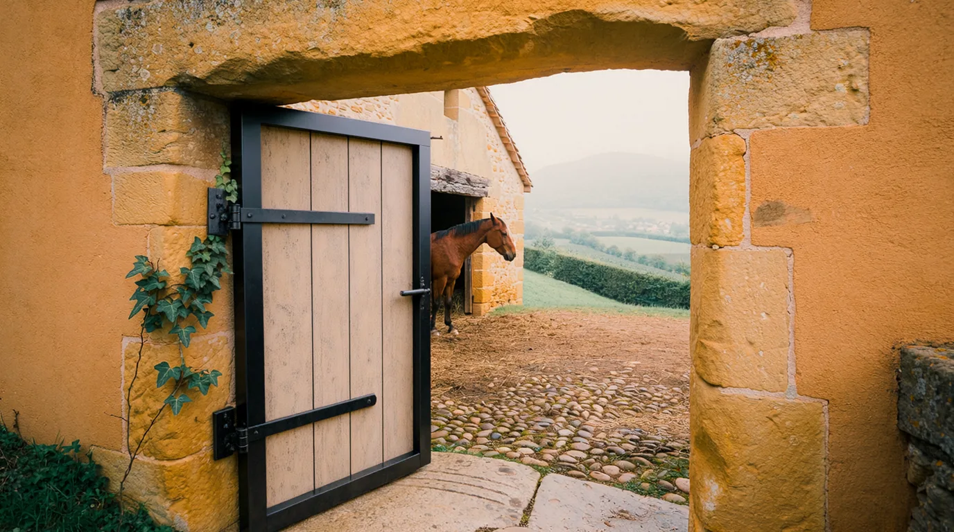 Entrée, Step Ranch, centre équestre à Diémoz